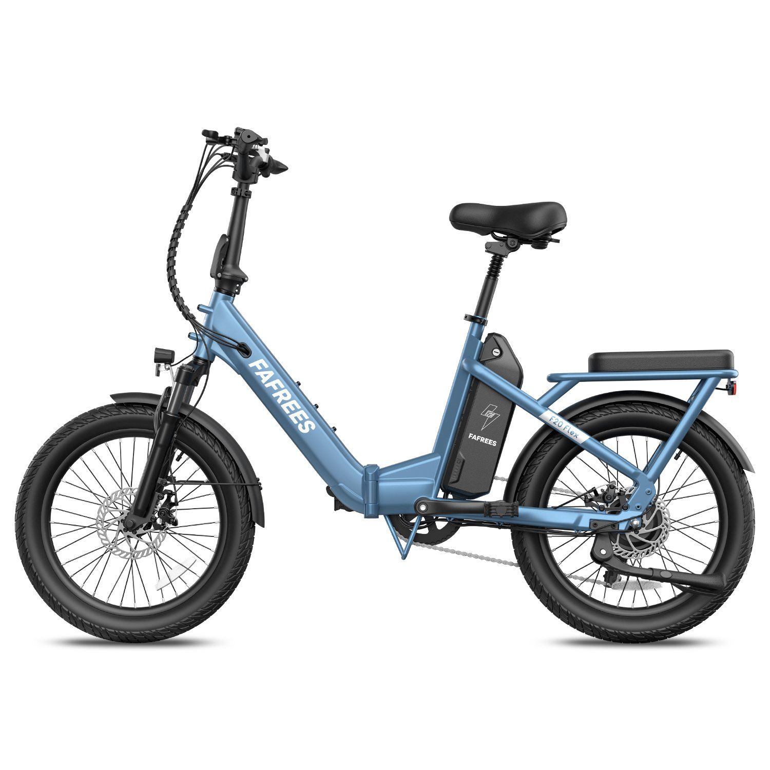 FAFREES F20 Flex Faltbares E-Bike, 25-Ah-Akku (herausnehmbar), 7-Gang-Schaltung