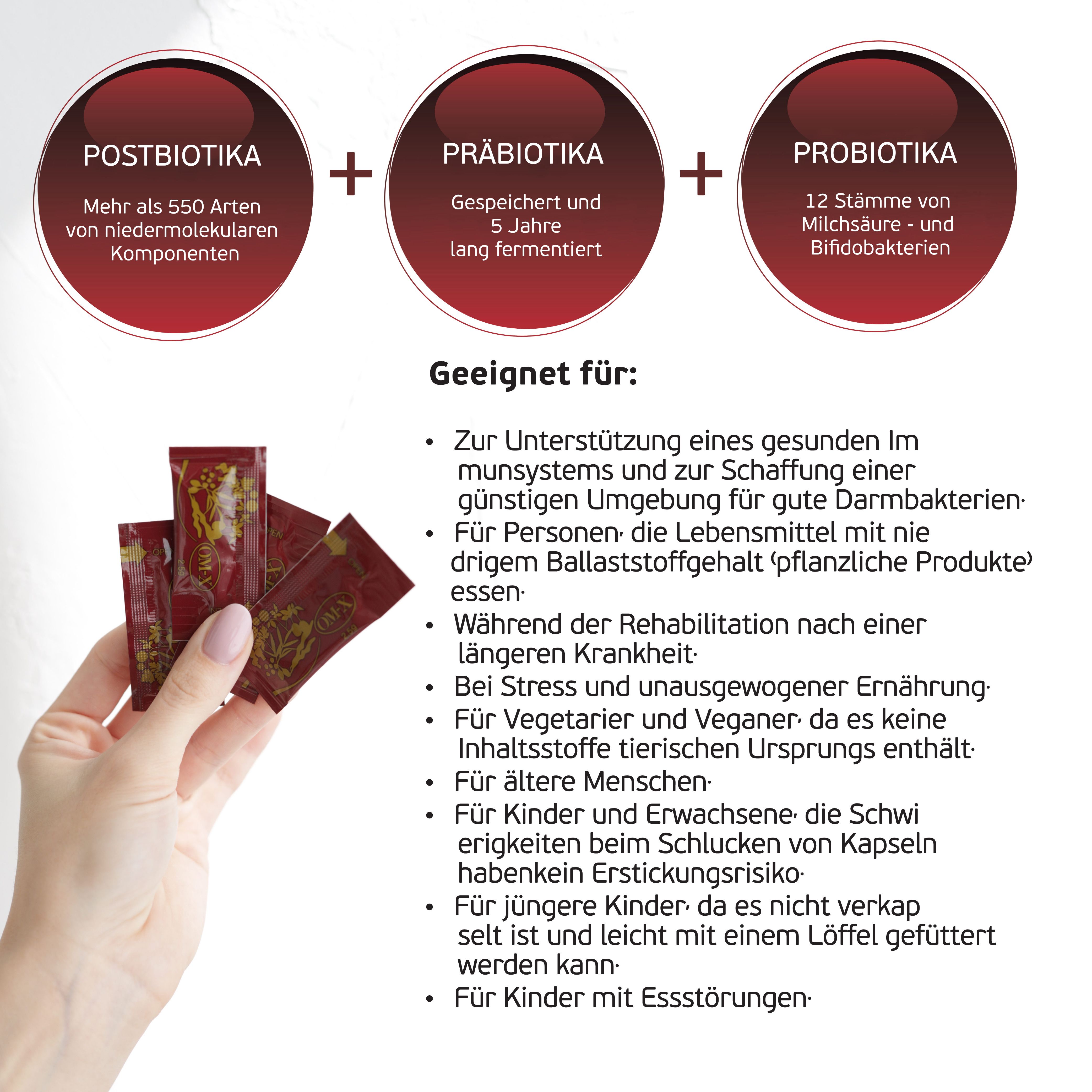 Dr.OHHIRA® Fermentierter Pflanzenextrakt OM-X® – 5 Jahre fermentiert mit Prä- & Postbiotika