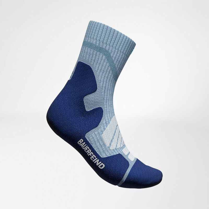 BAUERFEIND Sports Outdoor Merino Kompressionssocken Wandersocken Mid Cut Women