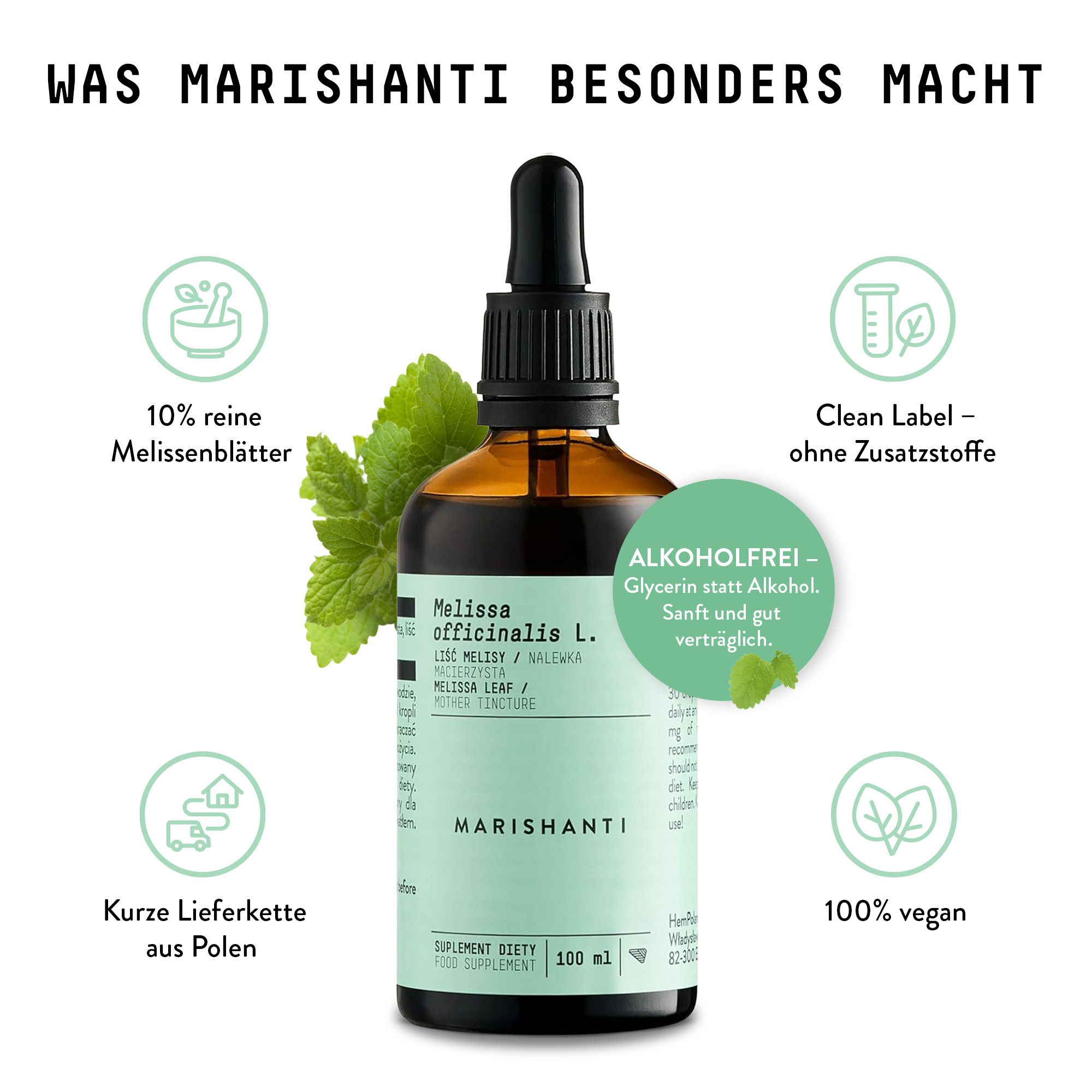 Marishanti Melissen Extrakt – alkoholfrei