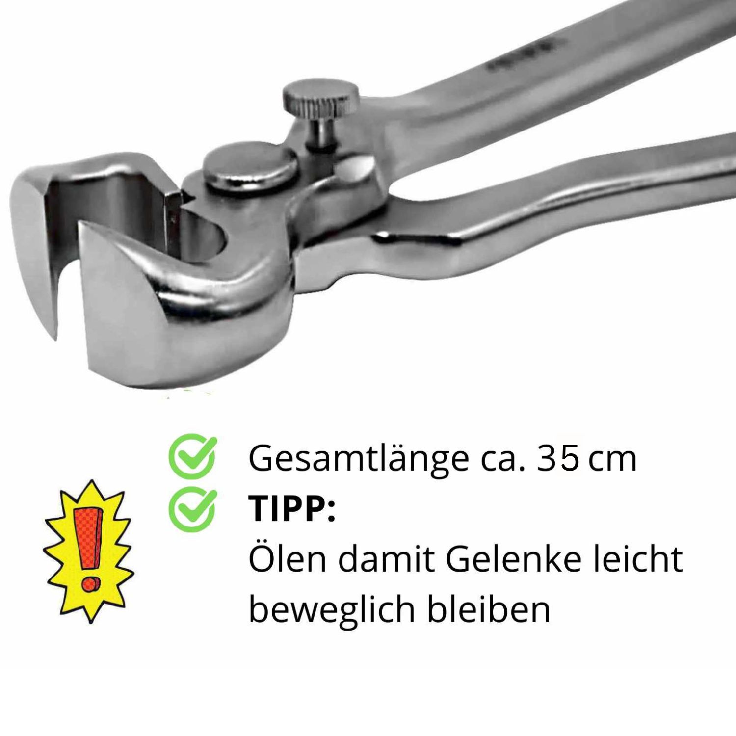 AMKA Hufzange mit Feder