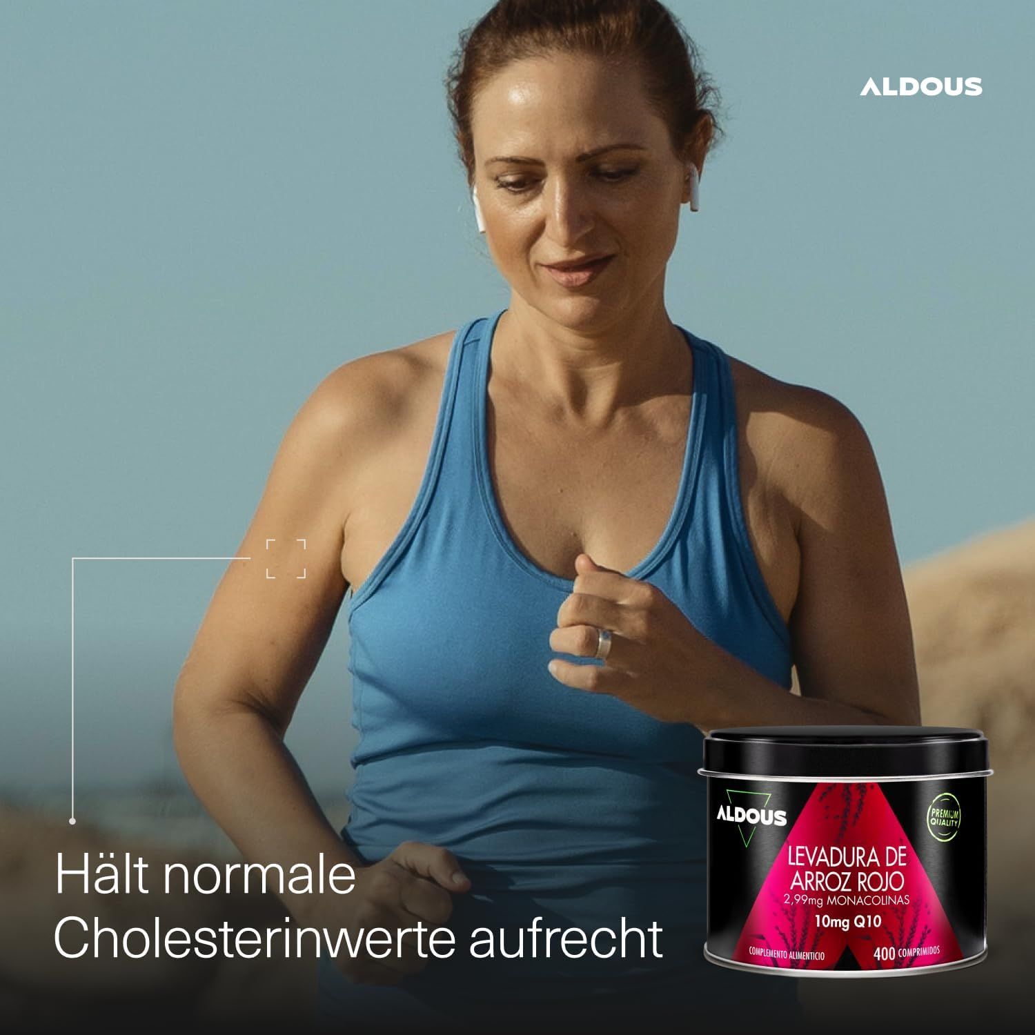 Aldous Fermentierter Roter Reis mit Q10 Tabletten
