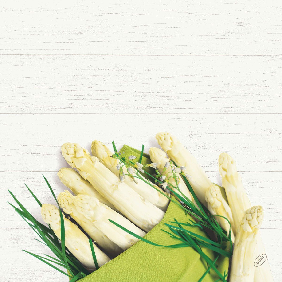 6x Bio-Dunisoft-Serv.40x40cm White Asparagus 60P.