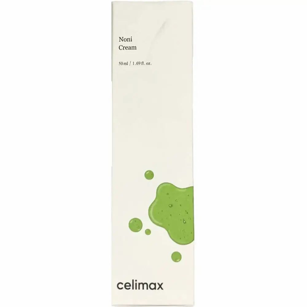 Hohe, rechteckige Verpackung mit Produktnamen und Marke. Grüne Farbkleckse. 50 ml / 1.69 fl. oz.