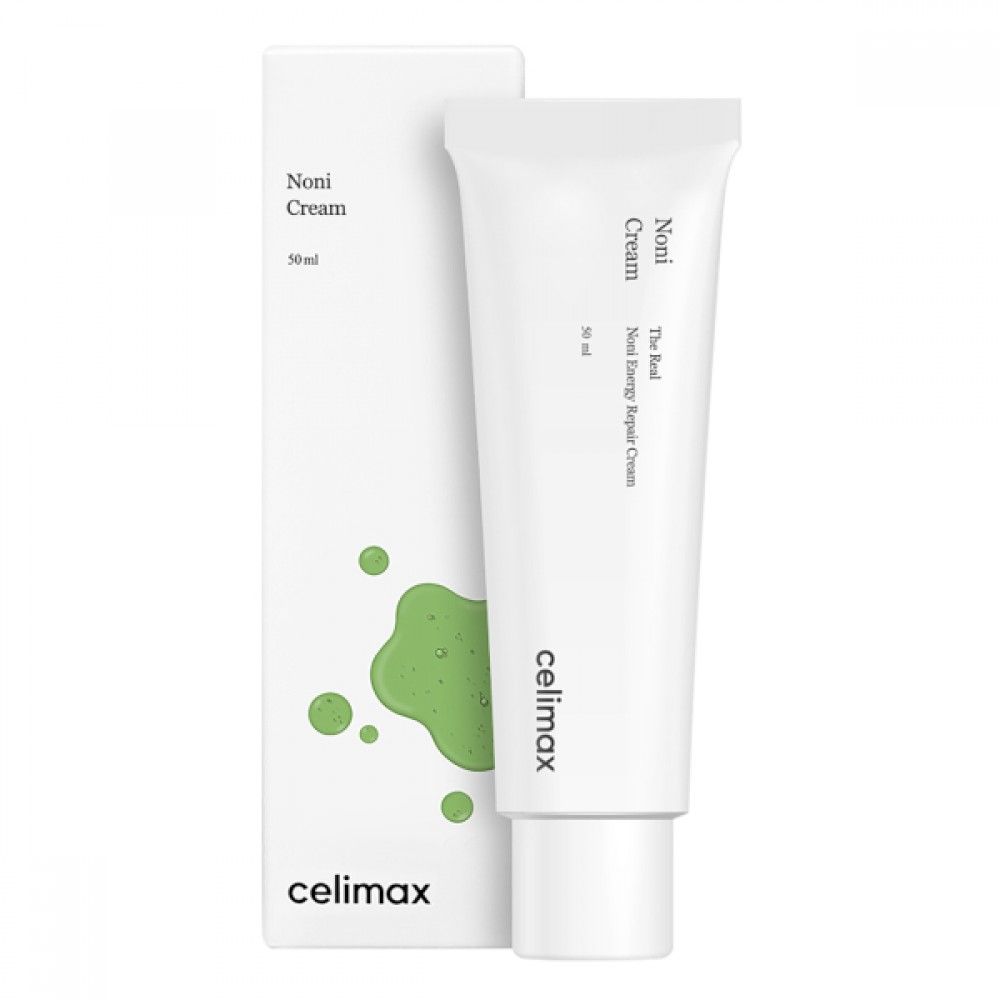 Weiße Tube und Karton mit Produktnamen und Marke. Grüne Farbkleckse auf dem Karton. 50 ml.