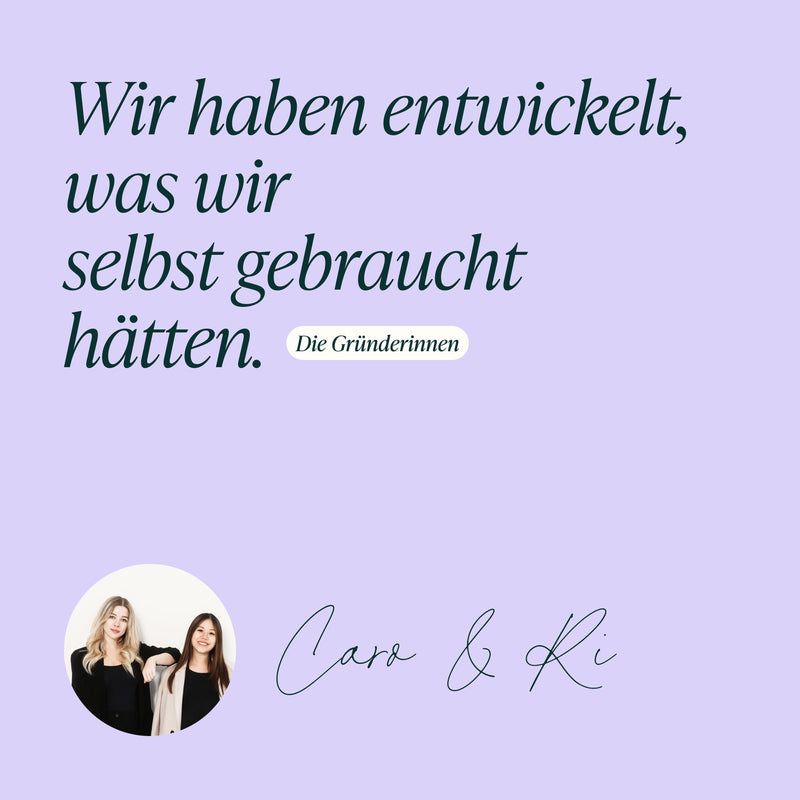 Die Gründerinnen von Cari Nutrition: Caro & Ri. Wir haben entwickelt, was wir selbst gebraucht hätten.
