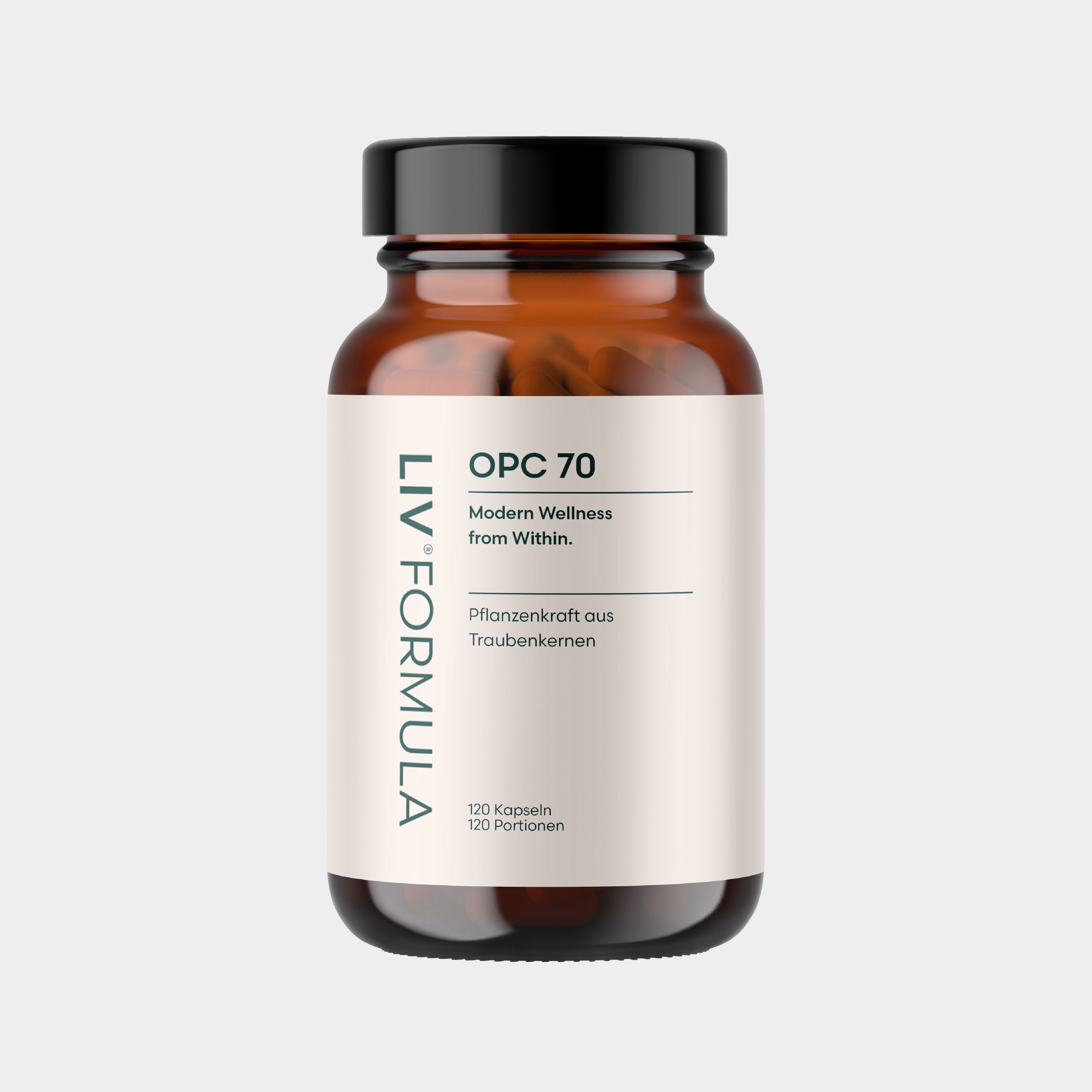LIV OPC Kapseln | 360mg pflanzliche Antioxidantien aus Traubenkernen