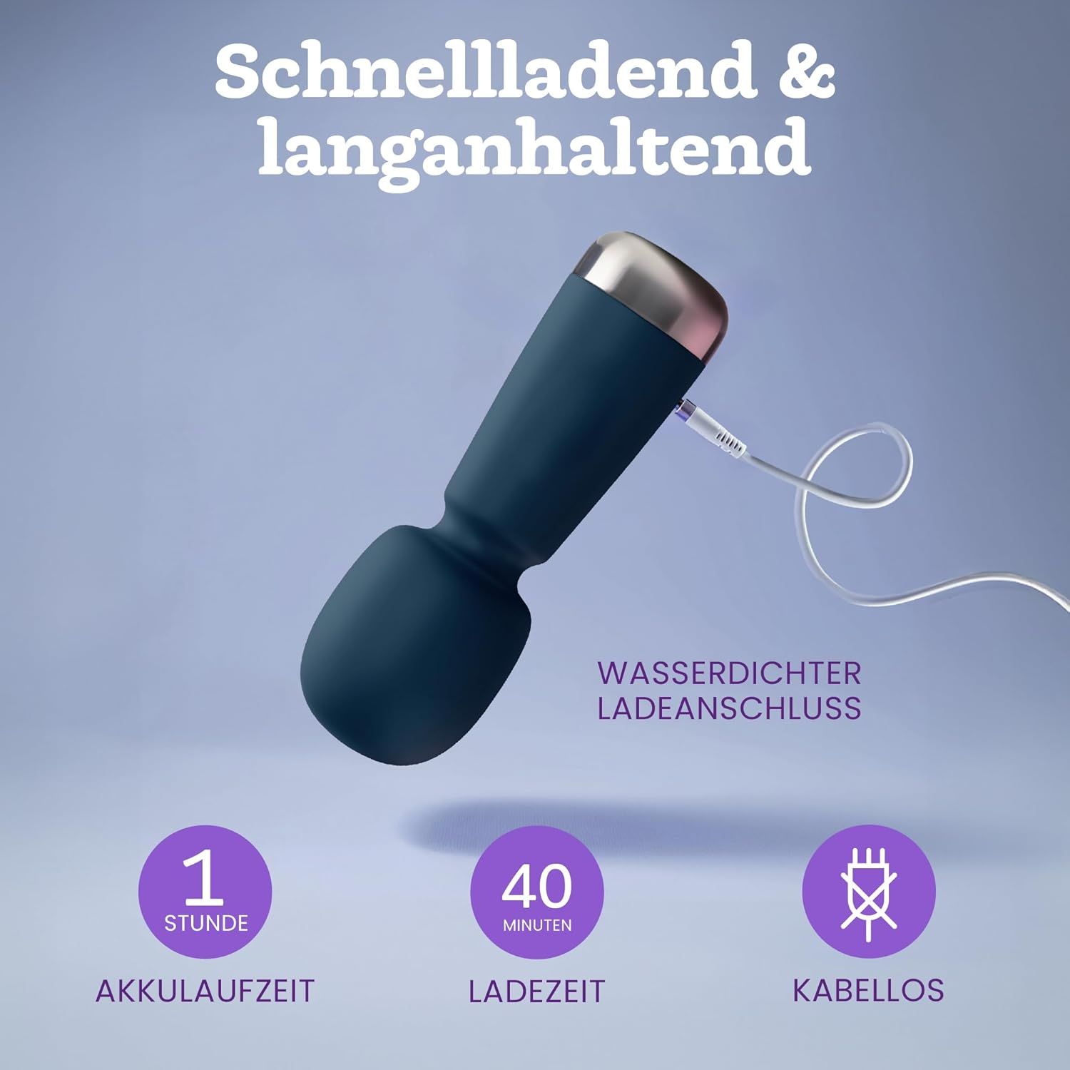 Oliver James Bullet Mini Vibrator Blau