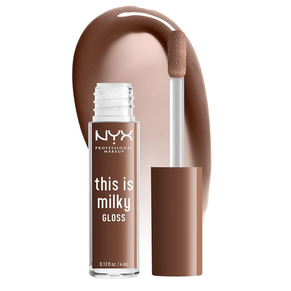 NYX This is Milky Gloss in brauner Farbe mit Applikator. 4 ml.