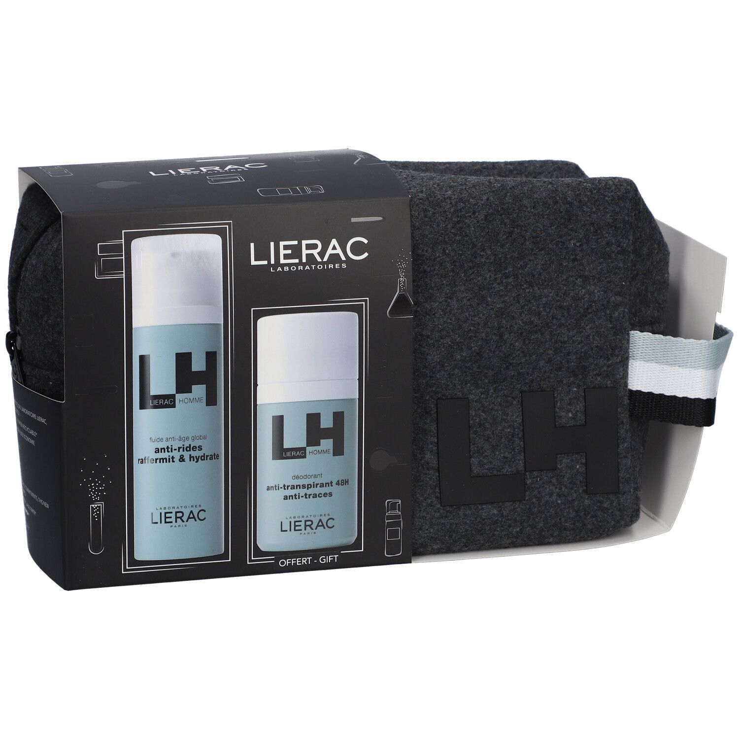 LIERAC HOMME Geschenkset Deodorant + Anti-Aging Fluid