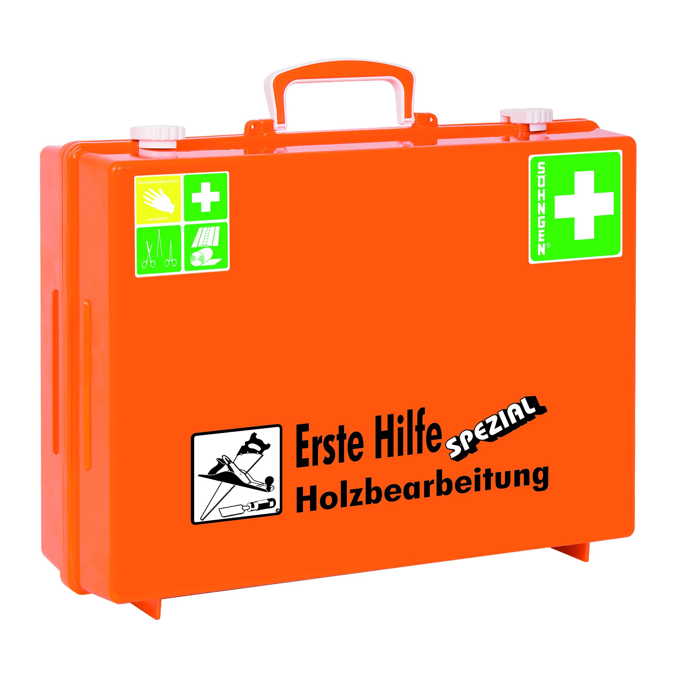 Söhngen Erste Hilfe Koffer SPEZIAL MT-CD Holzbearbeitung für Schreinereien