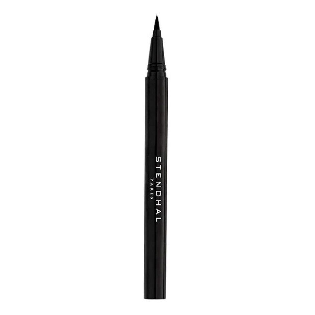 Schwarzer Eyeliner-Filzstift. Aufschrift: STENDHAL PARIS. Spitze nach oben. Schwarzer Stift.