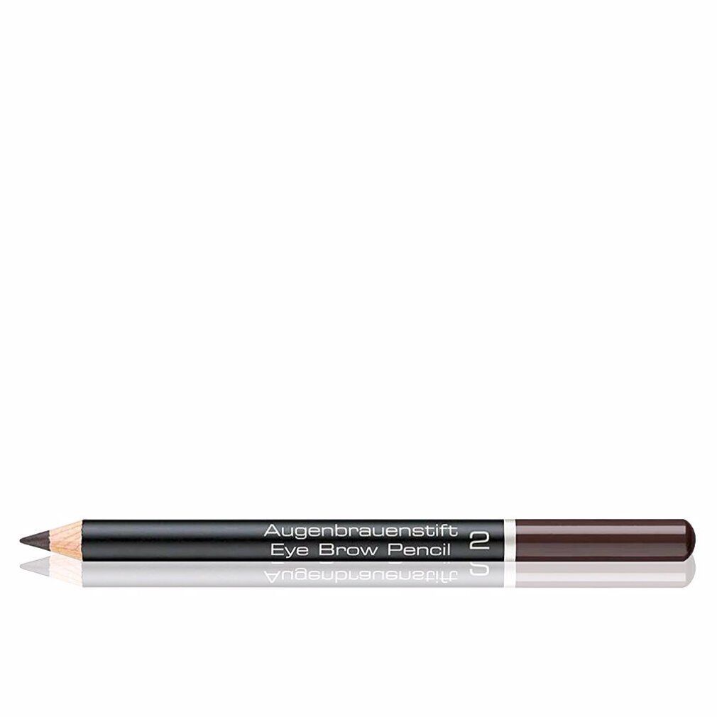 Augenbrauenstift, dunkelbraun, mit Spitze. Aufschrift: Augenbrauenstift Eye Brow Pencil 2.