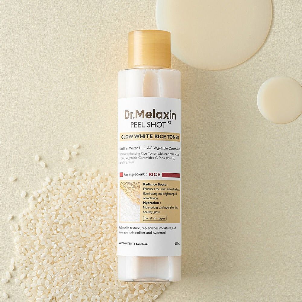Dr. Melaxin Peel Shot Glow White Rice Toner 200ml