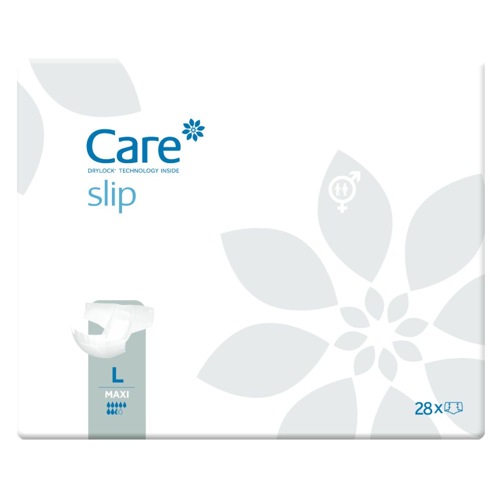 Dailee Care Slip Maxi: Packung mit 28 Windeln, Größe L, hohe Saugfähigkeit.