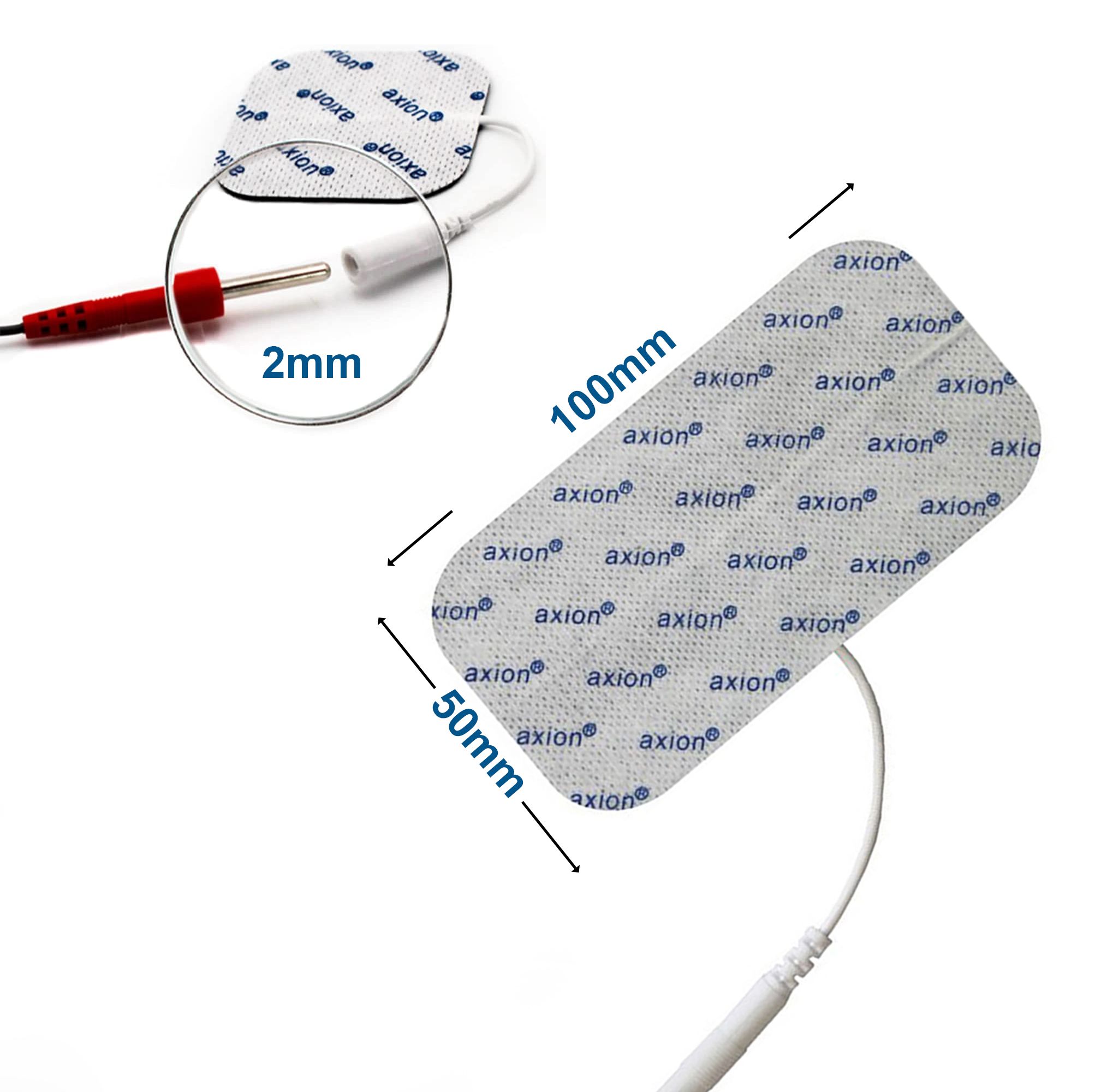 axion® selbstklebende Elektrodenpads 10x5 cm – passend zu axion, Prorelax, Promed, etc.