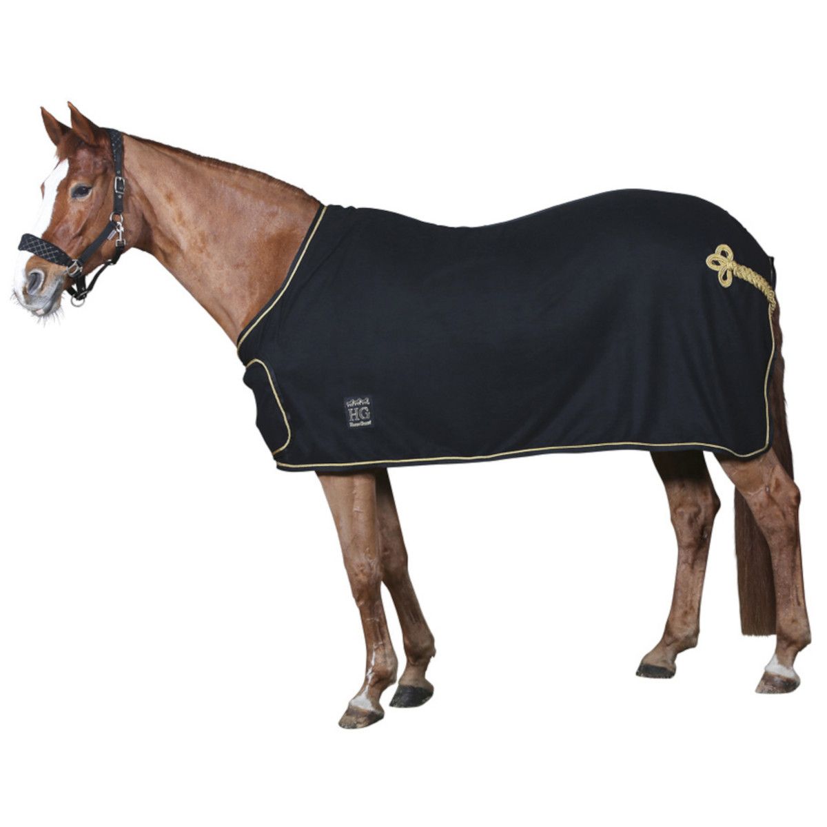 Horse Guard Showdecke für Pferde mit Frontlatz - navy - 155 cm