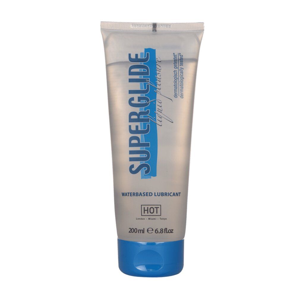 Tube mit Gleitmittel, Vorderseite mit Etikett 'NATURELUBE Aloe Vera', 100ml.