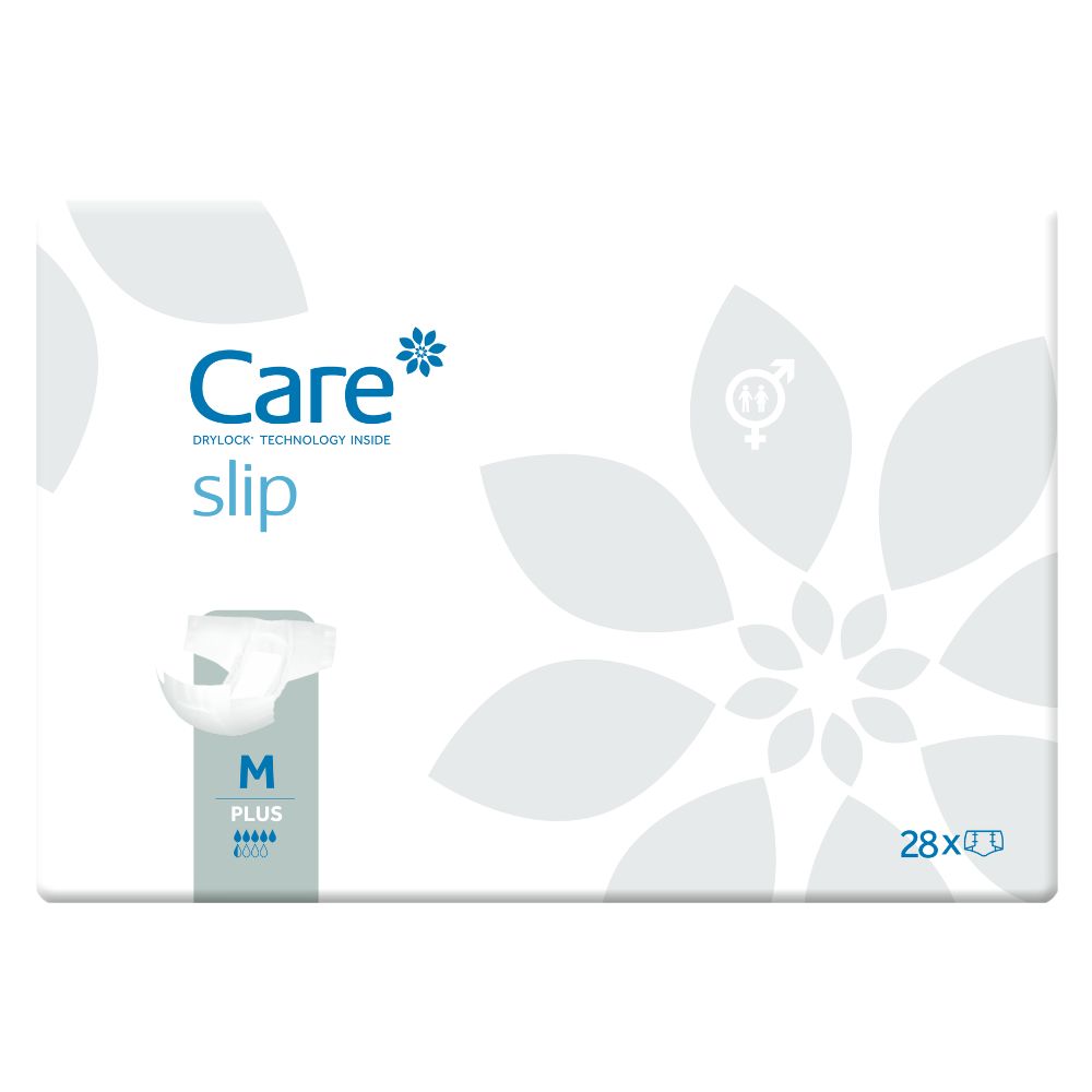 Verpackung Dailee Care Slip, Größe M, 28 Stück. Saugfähigkeit 6/9 Tropfen.