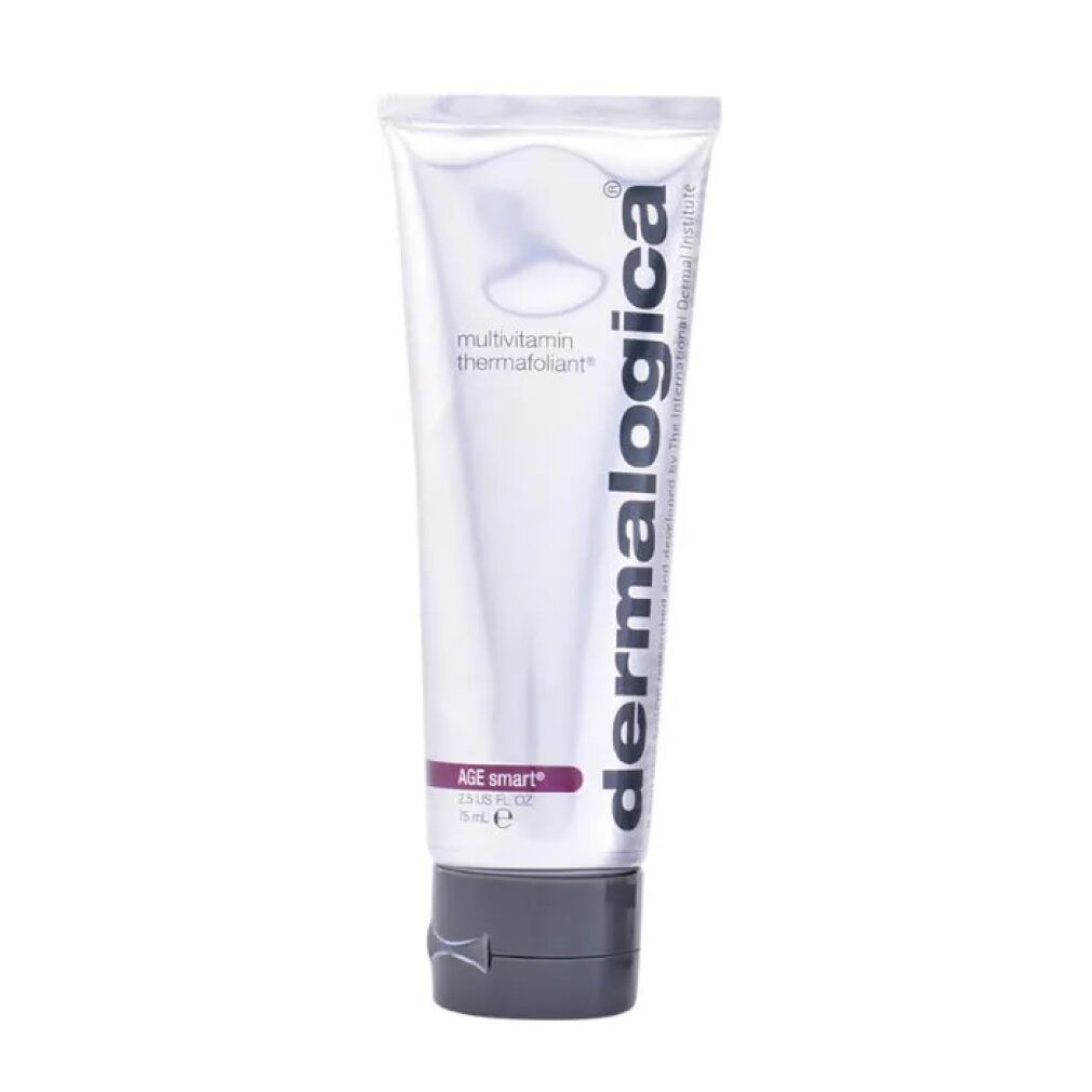 Creme-Tube mit Produkt- und Markennamen. Weißer Tube mit schwarzem Deckel. Aufschrift: Age Smart.