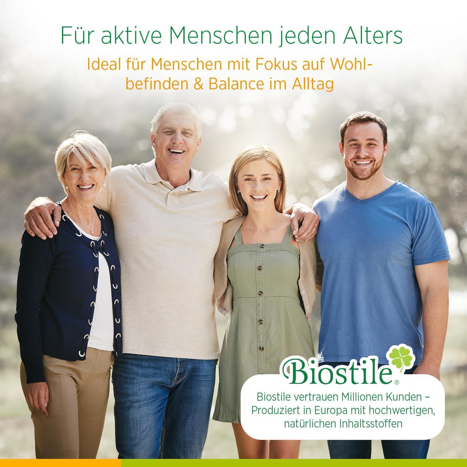 Biostile Pure Magnesium 5 Packung mit 30 Sticks, Apfel-Limetten-Geschmack, mit Früchten und Glas.