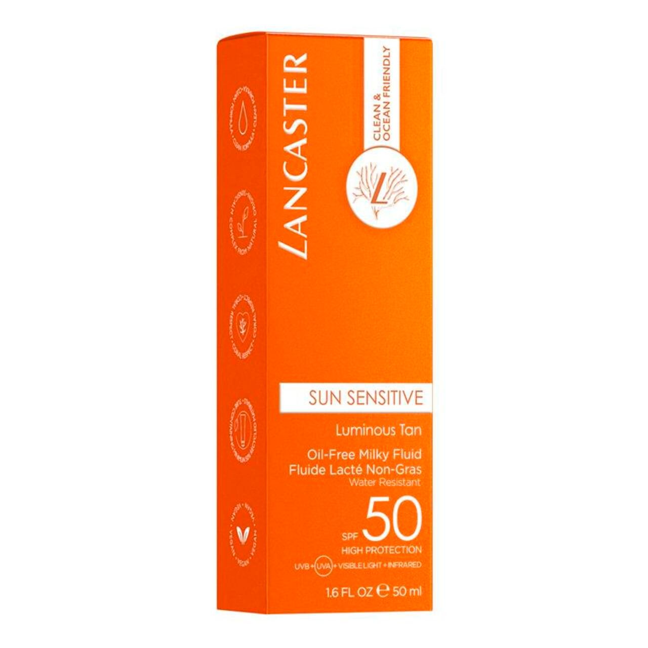Lancaster Sun Sensitive Luminous Tan Oil-Free Milky Fluid Spf50