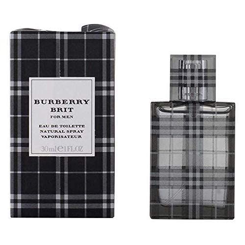 Burberry Brit for Men Eau de Toilette. Flakon und Verpackung mit Karomuster. Aufschrift: Burberry Brit for Men. 30ml.