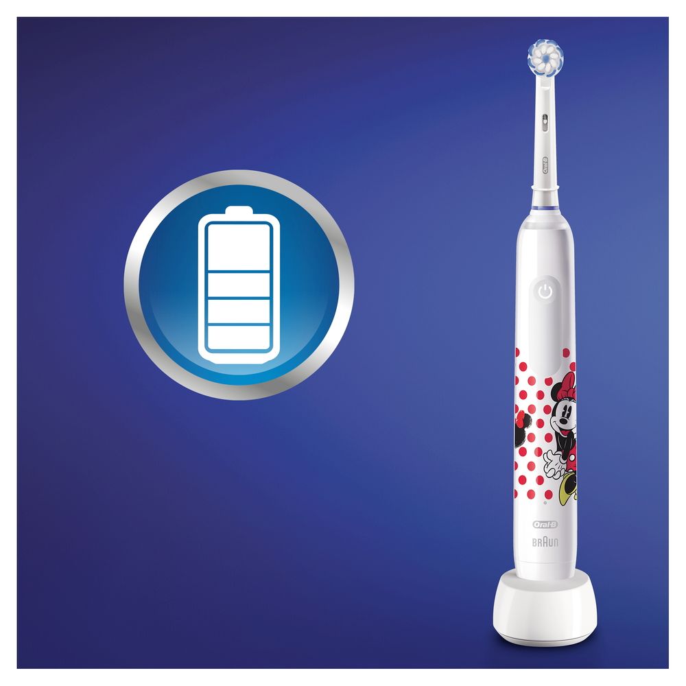 Oral-B - Elektrische Zahnbürste "Vitality Kids - Minnie Mouse" in Weiß