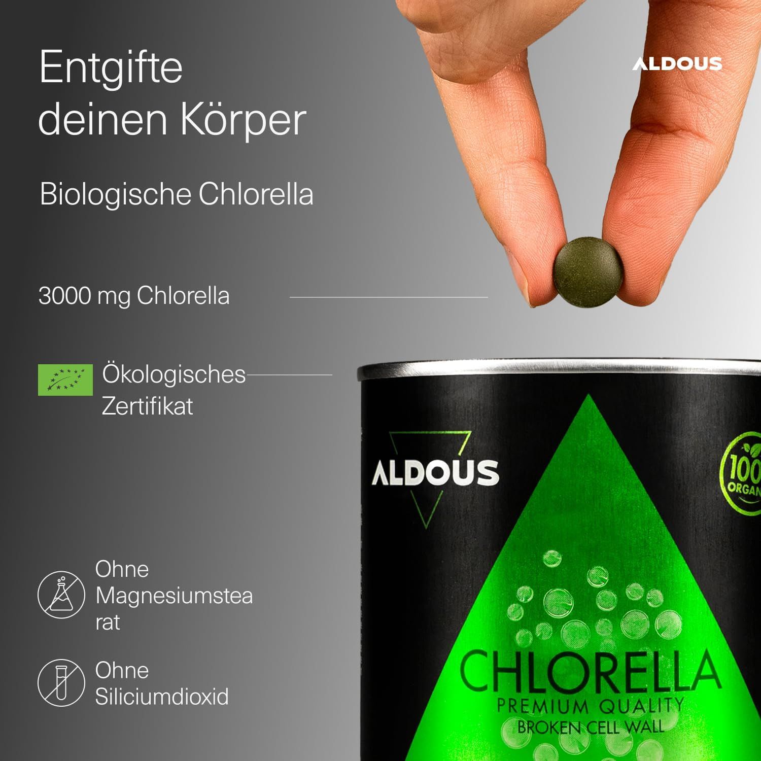 Aldous Chlorella Tablette