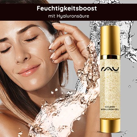 RAU Cosmetics Golden Hyaluron Anti Aging Gel mit 23kt Gold & Hyaluronsäure Luxus für die Haut