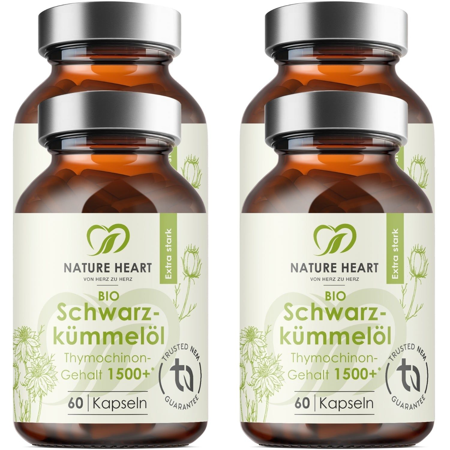 Nature Heart BIO Schwarzkümmelöl 1500+ Thymochinongehalt