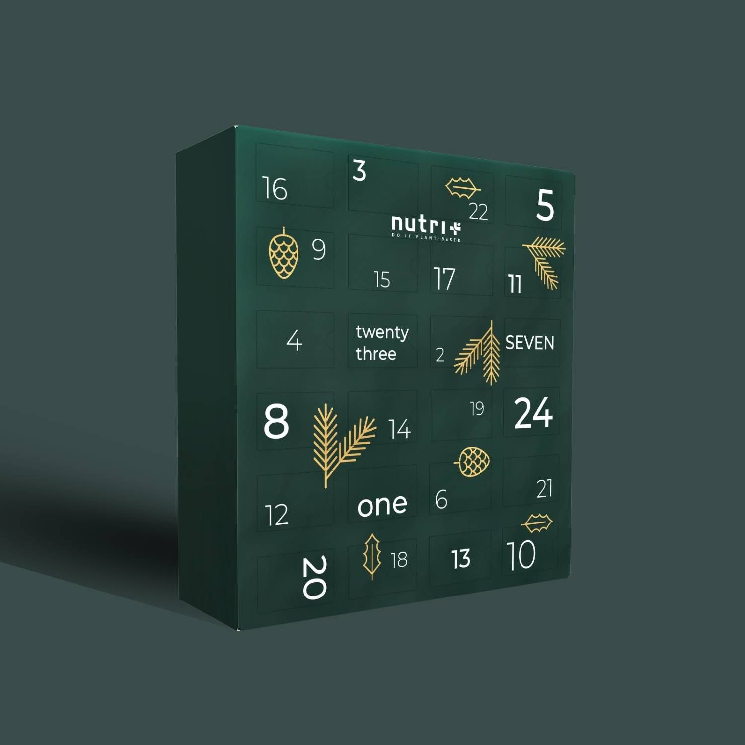 Verschiedene Shakes in Bechern mit Strohhalmen. Text: Shake dich durch die Weihnachtszeit!