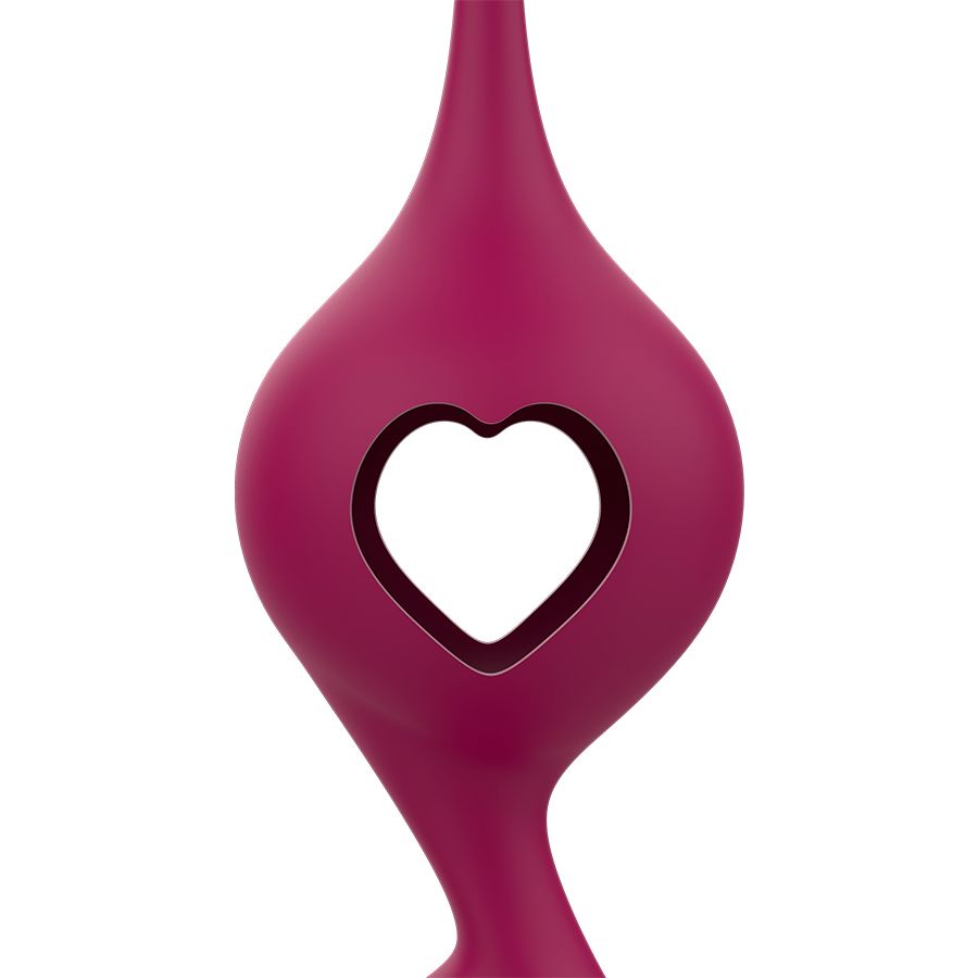 Kegel-Kugel mit Herzform.