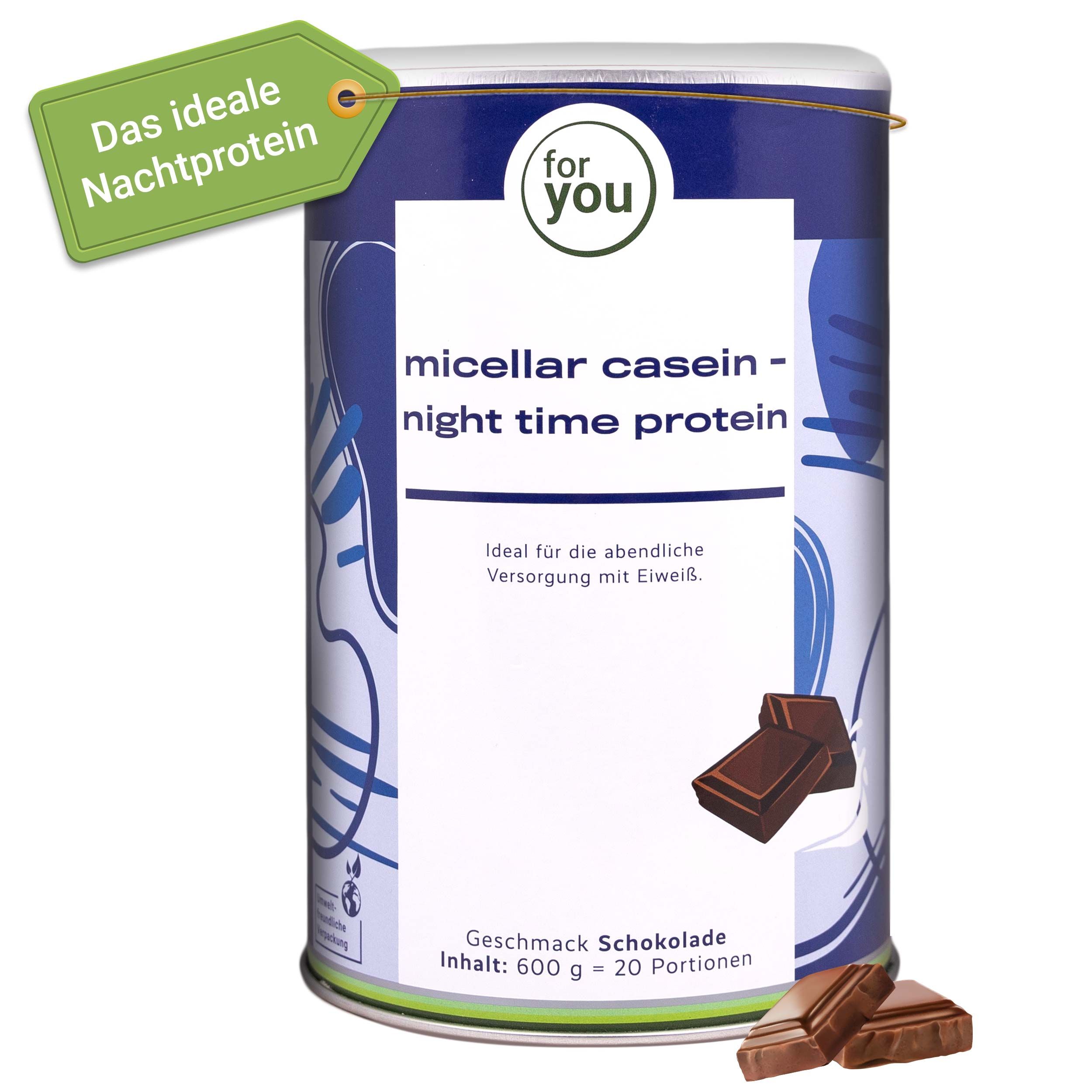 Dose Micellar Casein Night Time Protein, Schokoladengeschmack, 600g.