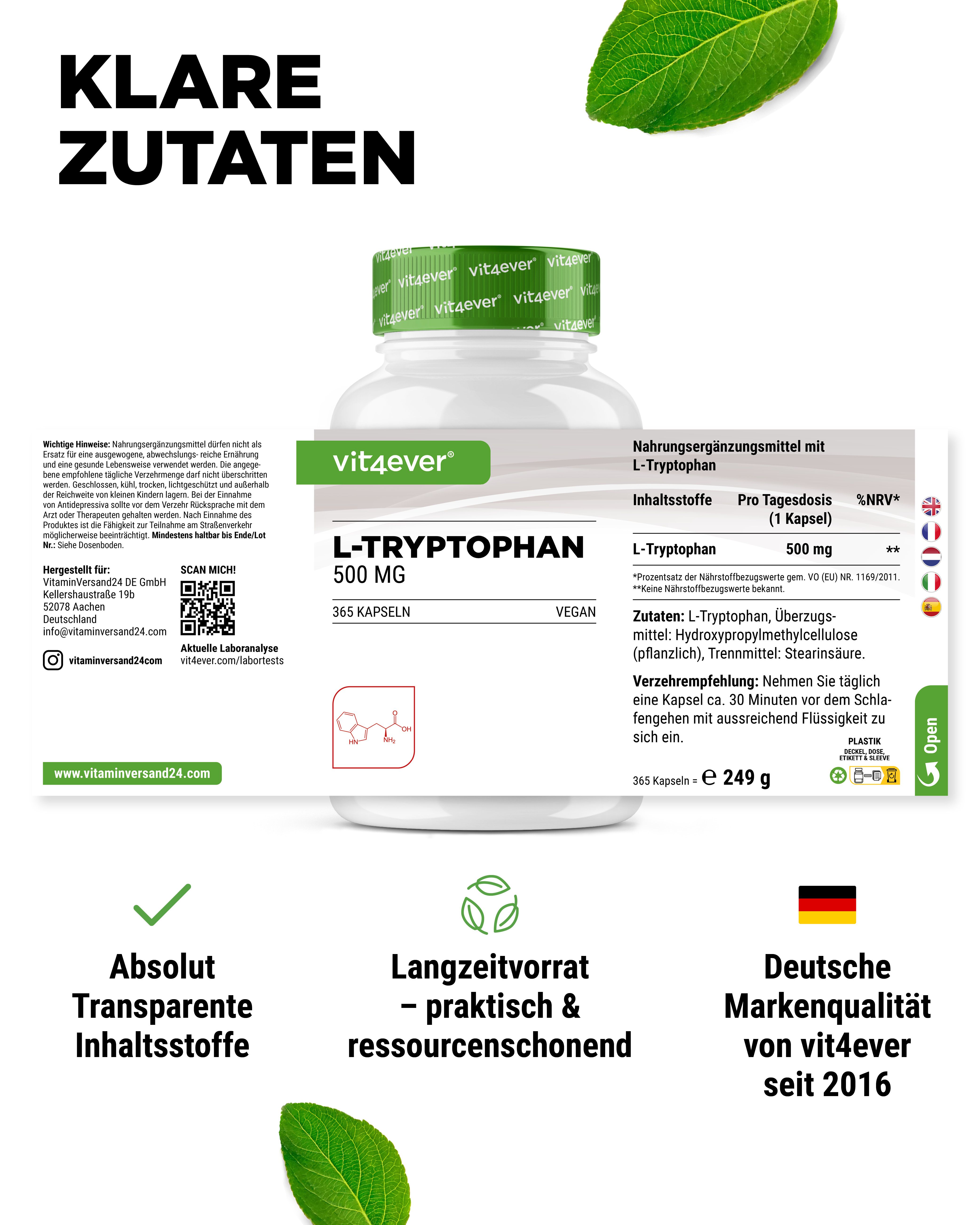 vit4ever L-Tryptophan