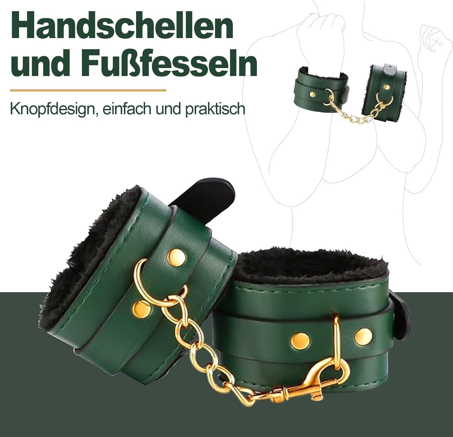 YICOCO Bondage Set Bett Fesseln Sexspielzeug