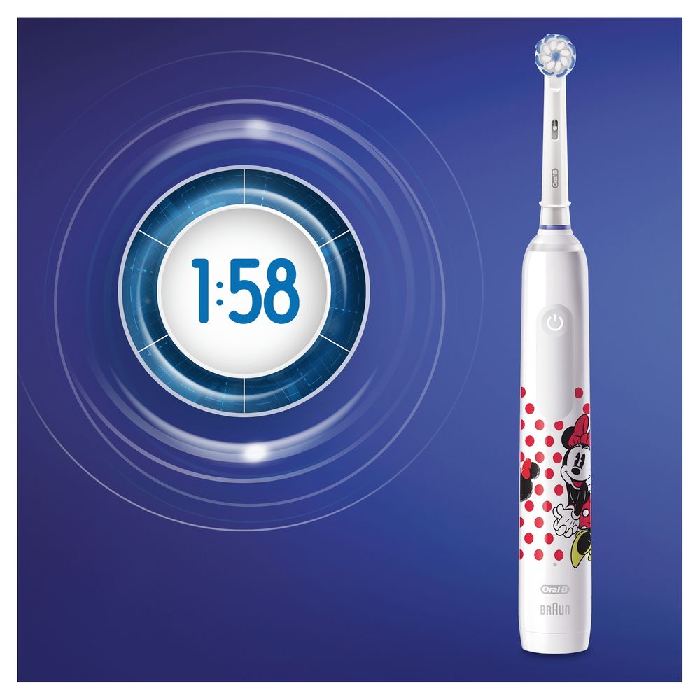 Oral-B - Elektrische Zahnbürste "Vitality Kids - Minnie Mouse" in Weiß