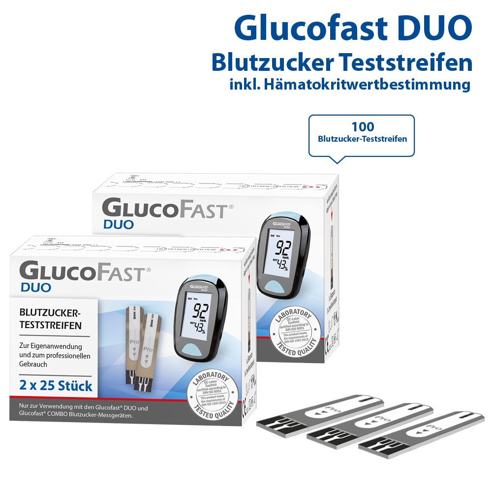 Glucofast Duo  Blutzucker-Teststreifen