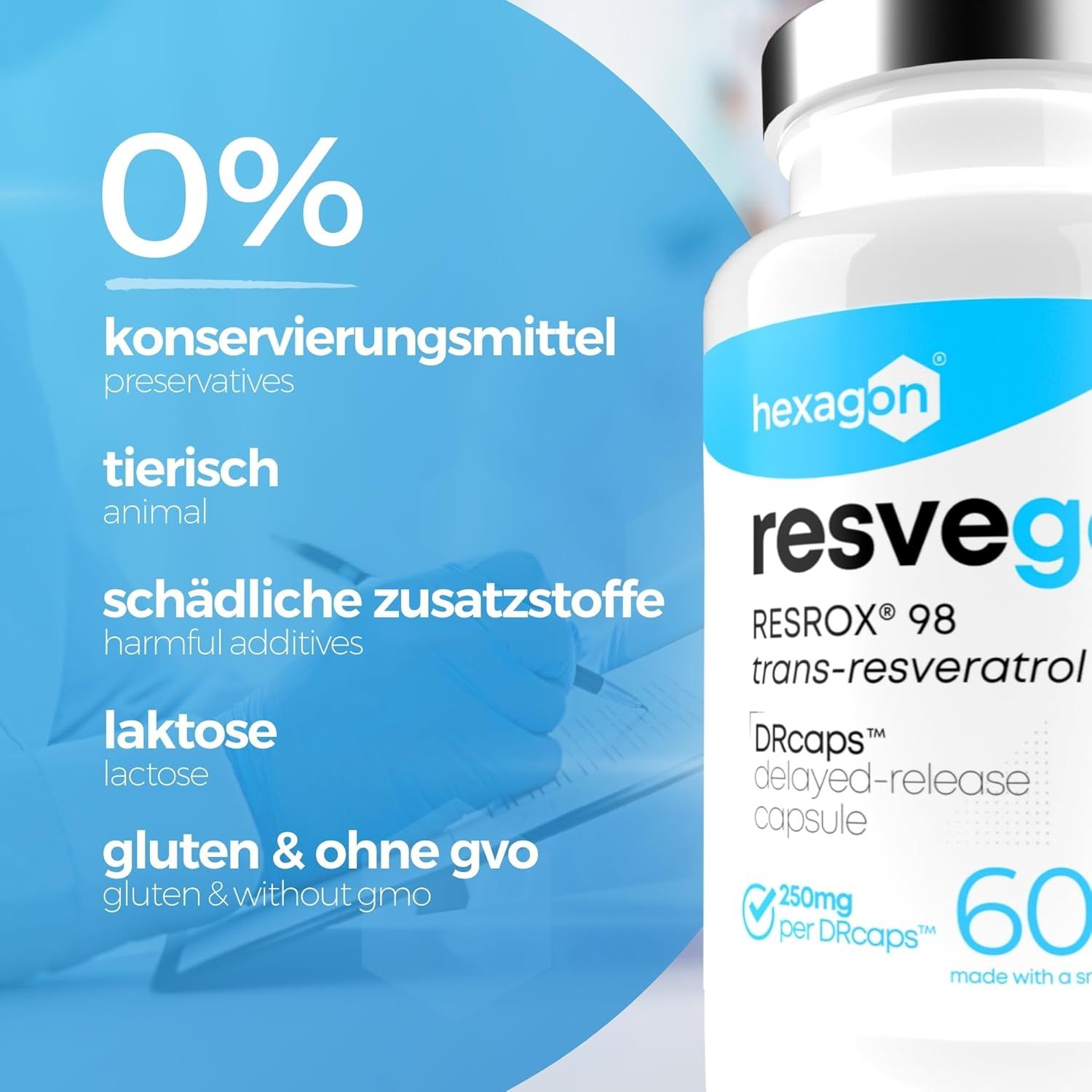 Hexagon Resveratrol Kapsel