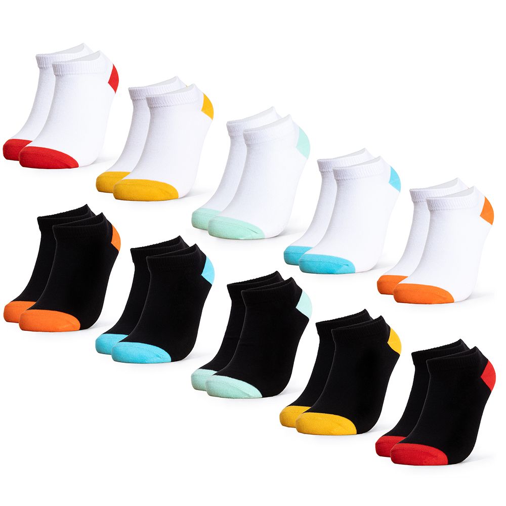 Occulto Mädchen & Jungen Sneaker Socken 10er Pack (Modell: Piccolo)