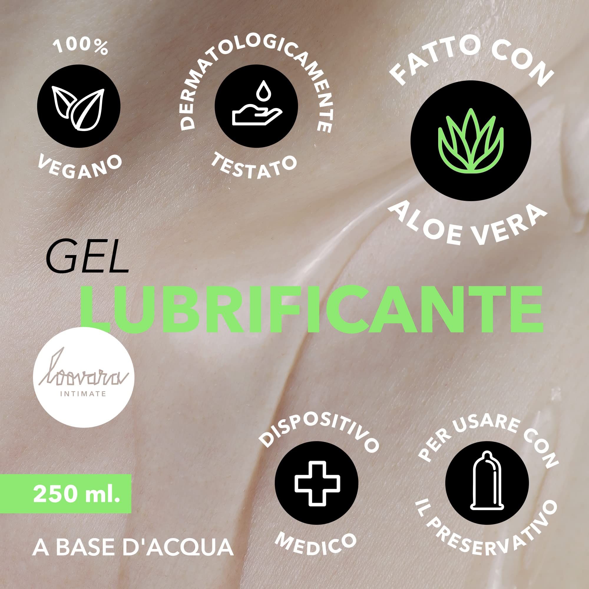 Gleitgel mit Aloe Vera, 250 ml, wasserbasiert, vegan, dermatologisch getestet.