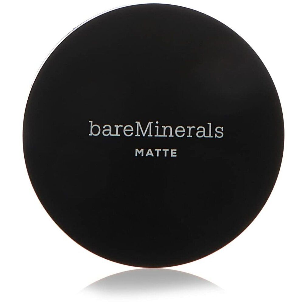 Schwarzer Deckel mit "bareMinerals MATTE" in weißer Schrift.