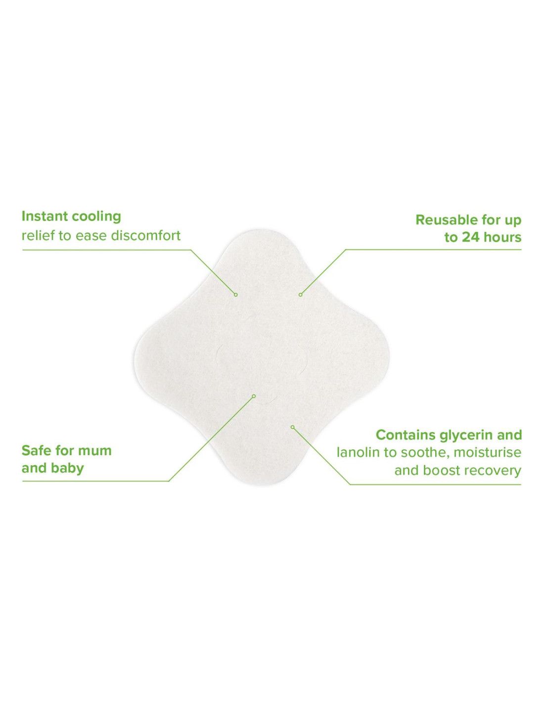 Haakaa Beruhigende Hydrogel Brustwarzenpads 8er Set