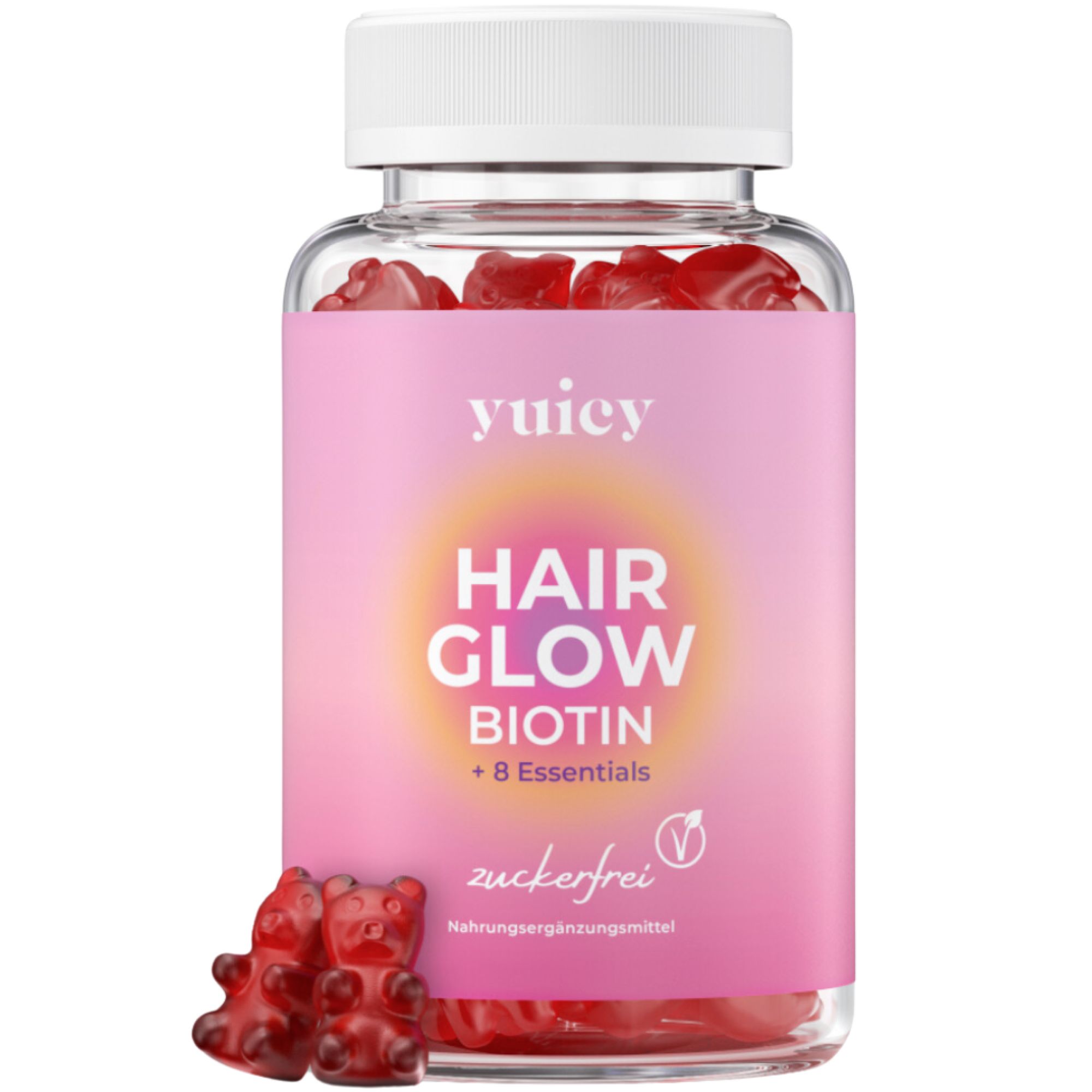 yuicy® Hair Glow - Biotin Gummies für Haarwachstum