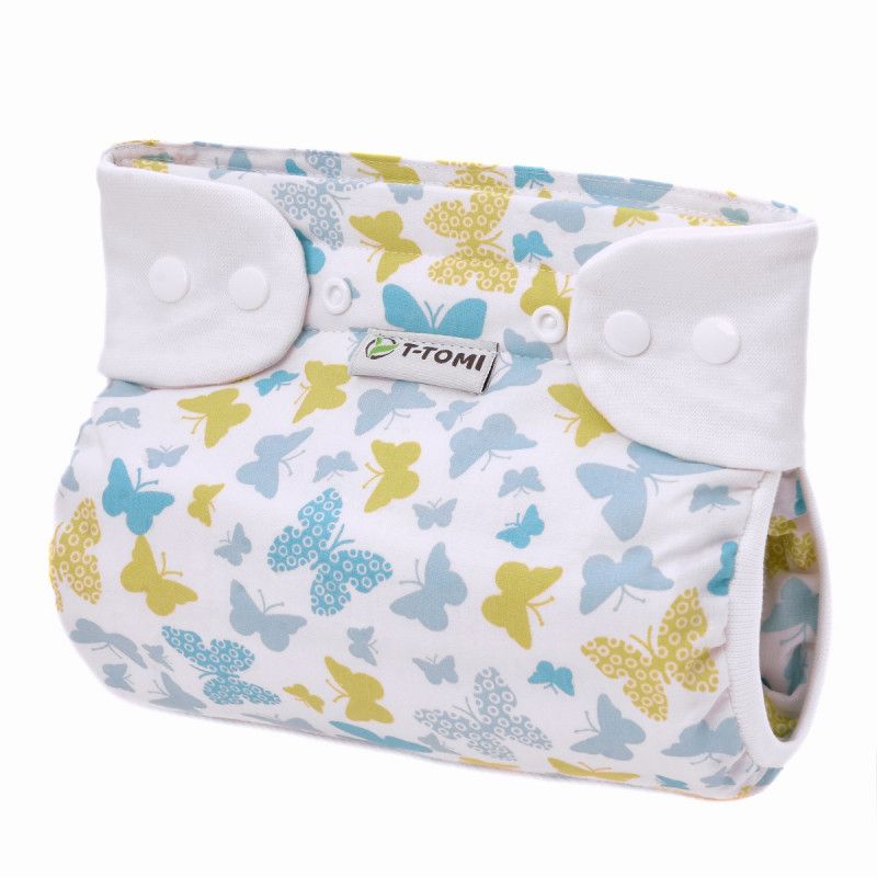 T-TOMI Orthopädisches Spreizhöschen für breites Wickeln - druckknöpfe Butterflies (3-6 kg)