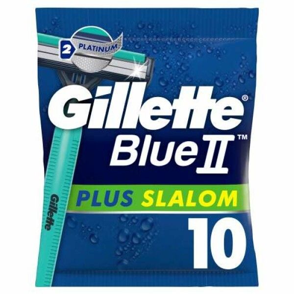 Gillette Blue II Plus Slalom Einwegrasierer 10er