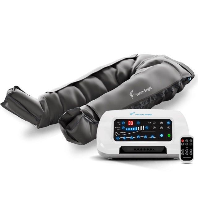 Venen Engel 6 Premium Kompressionshose mit Steuergerät und Fernbedienung.