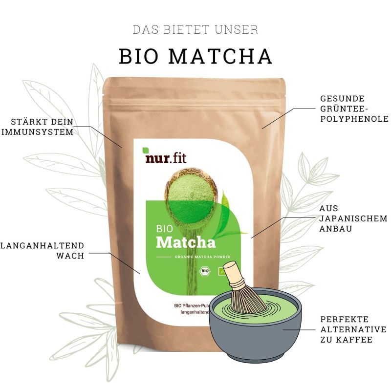 nur.fit BIO Matcha Pulver
