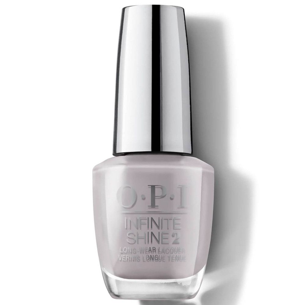 Nagellackflasche mit silbernem Deckel. Auf der Flasche steht OPI Infinite Shine 2.