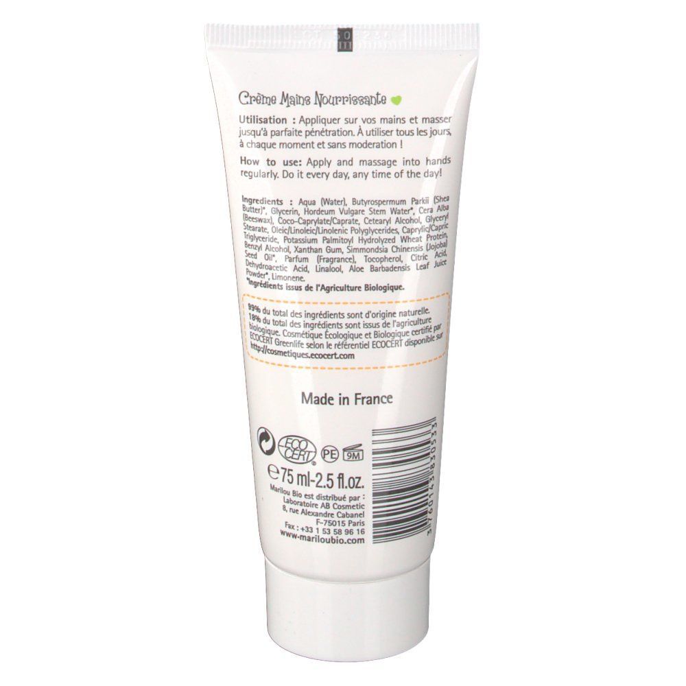 Marilou Bio - Bio-Nährende Handcreme mit Sheabutter